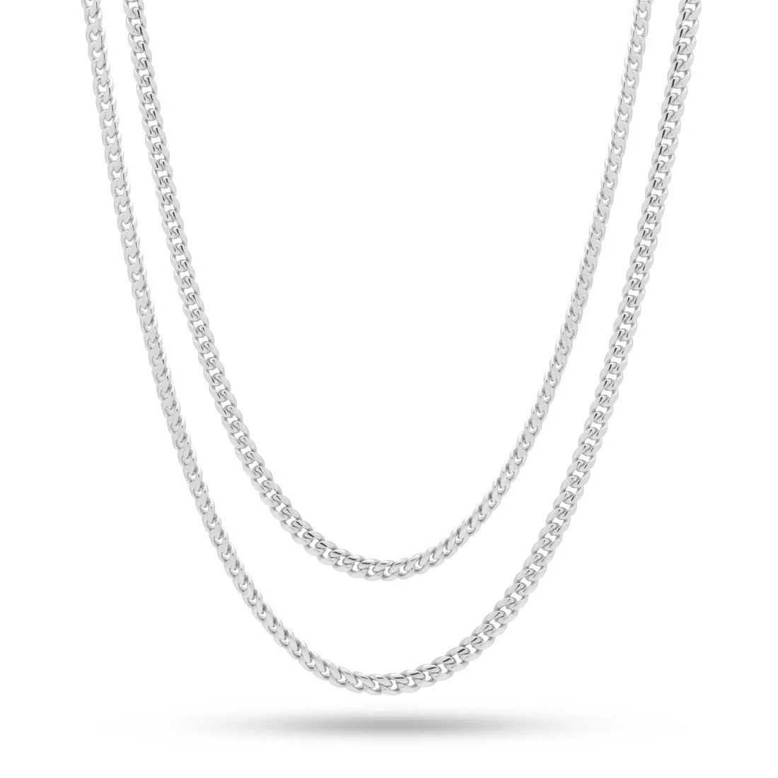 3mm Miami Cuban Link Zincir Choker Seti