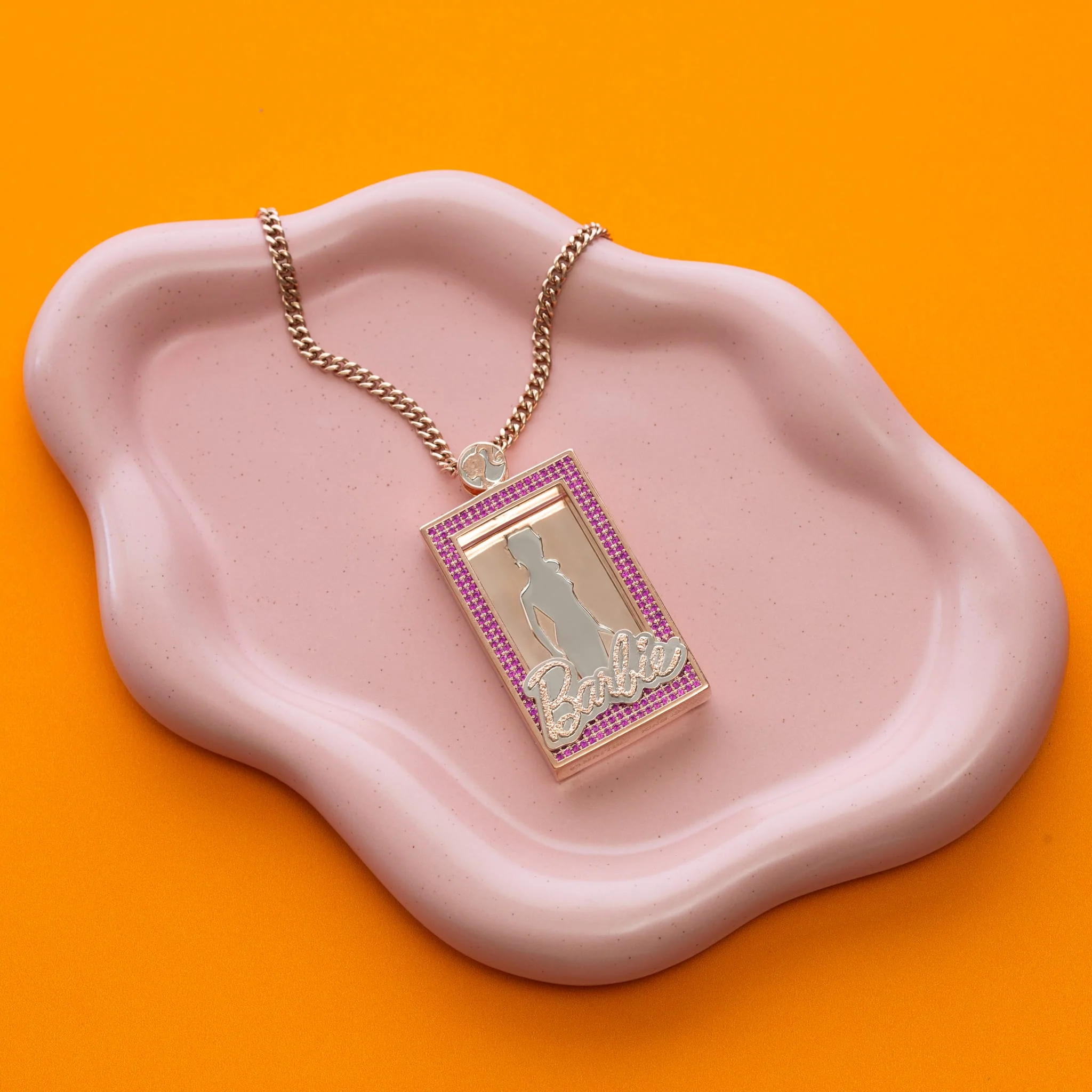 Barbie x King Ice - You Can Be Anything Portrait Necklace