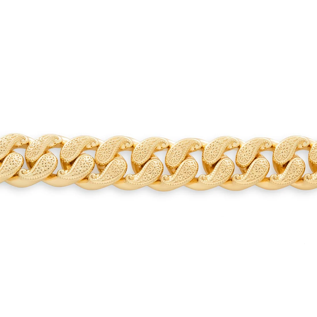12mm Filigree Miami Cuban Link Zincir
