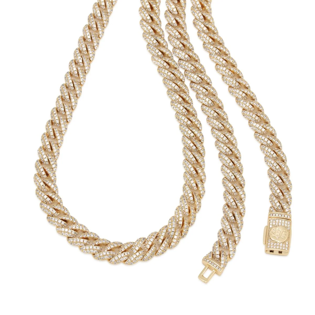 10mm Iced Miami Cuban Link-ketting
