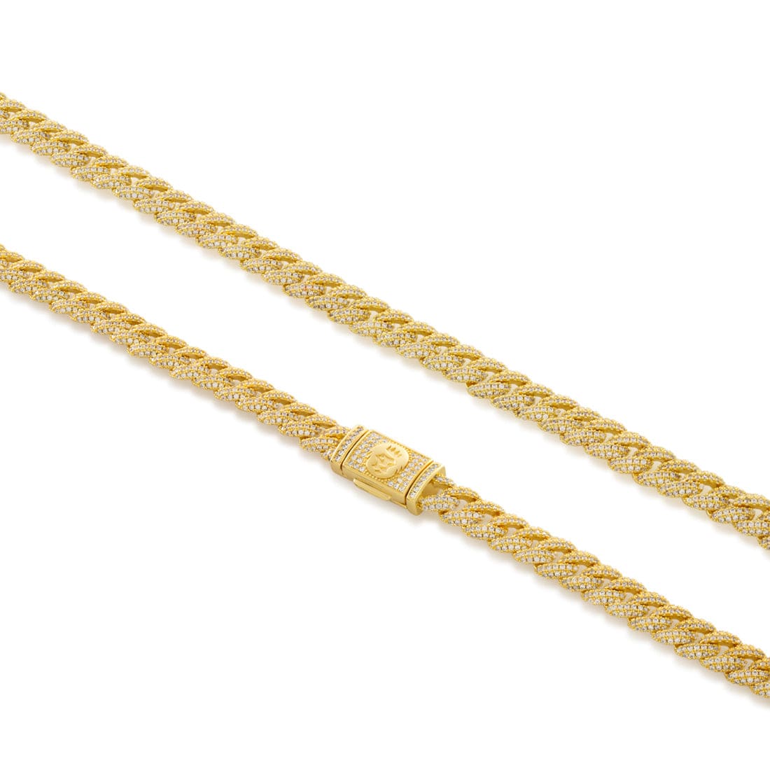 8mm Buzlu Miami Cuban Bileklik Zinciri