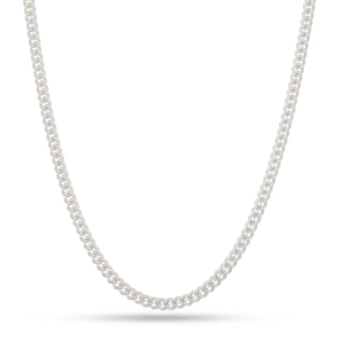 Corrente Miami Cuban em Prata Esterlina Italiana 4mm