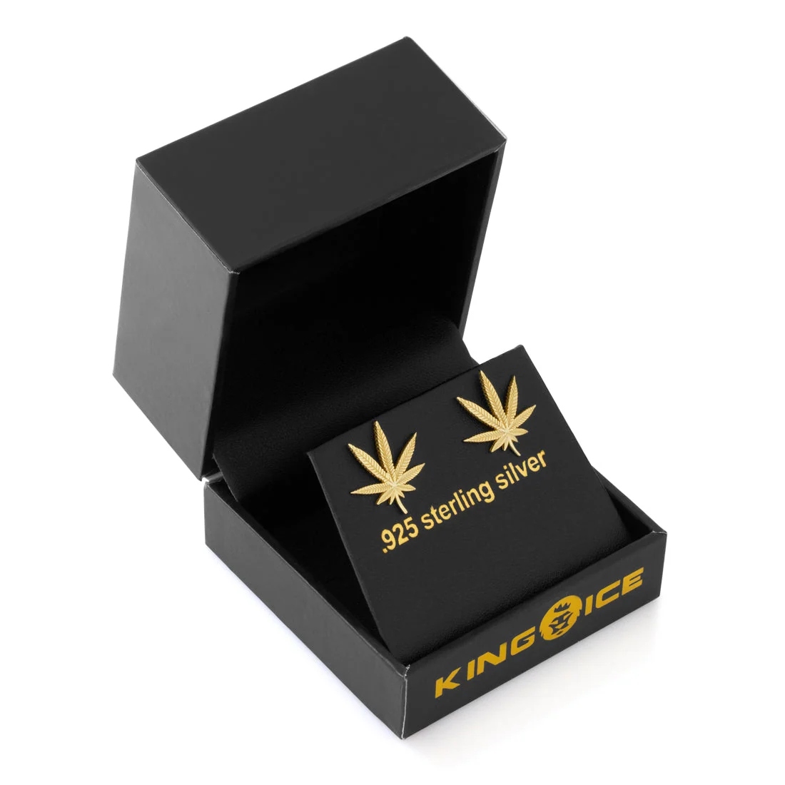 Cannabis Leaf Stud Earrings