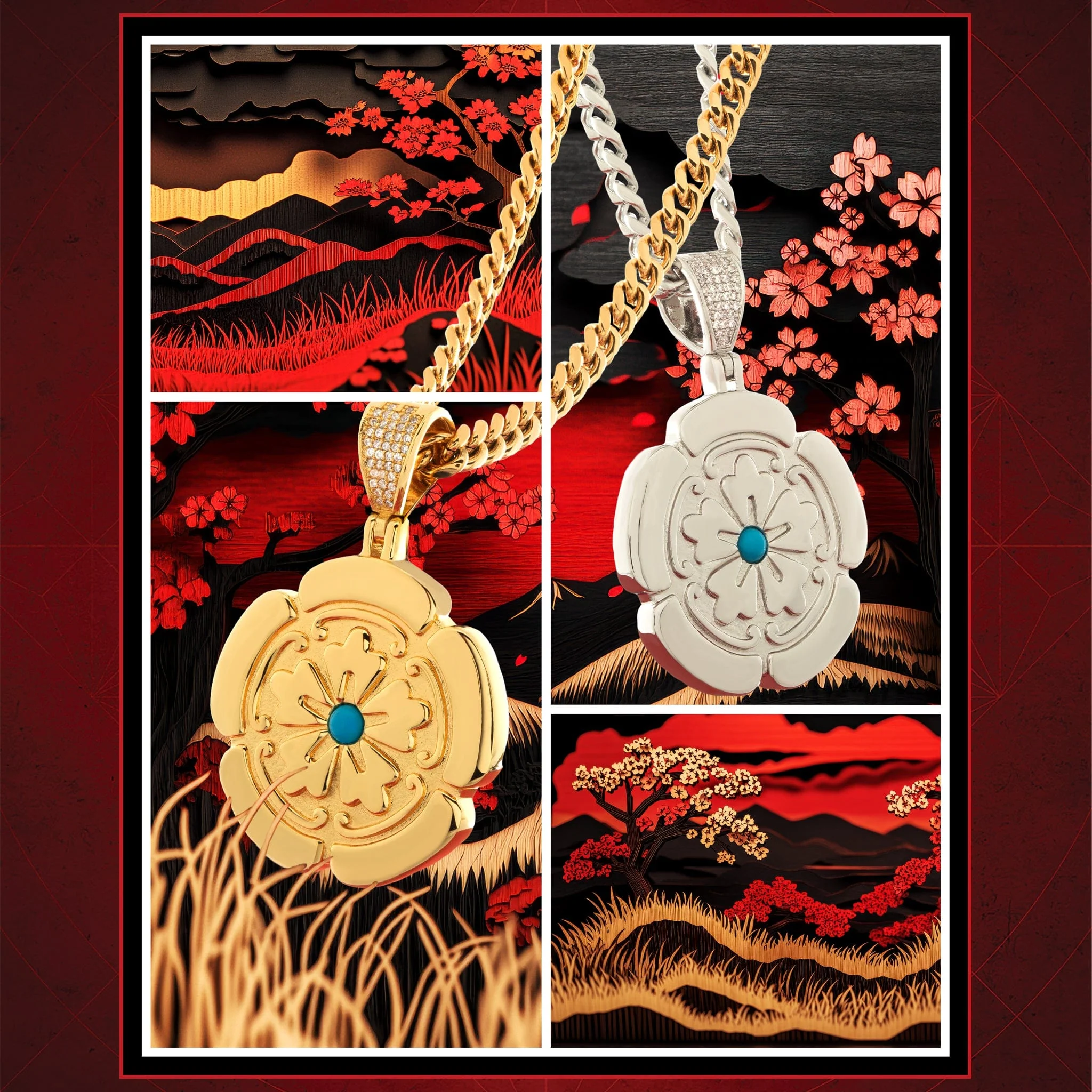 Assassin's Creed x King Ice - Collana Lotus