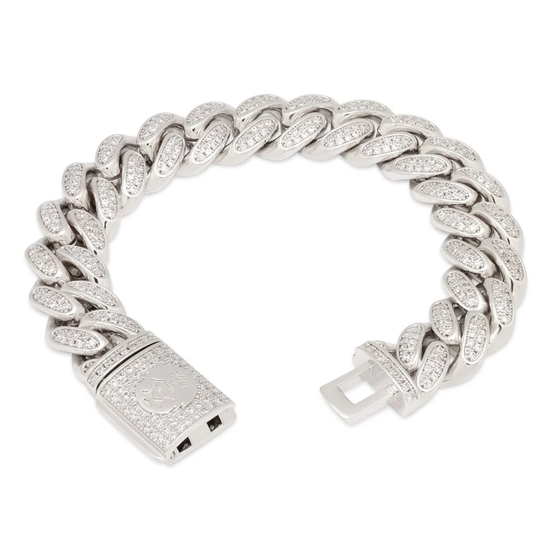 15mm Iced Miami Cuban Link Bracelet
