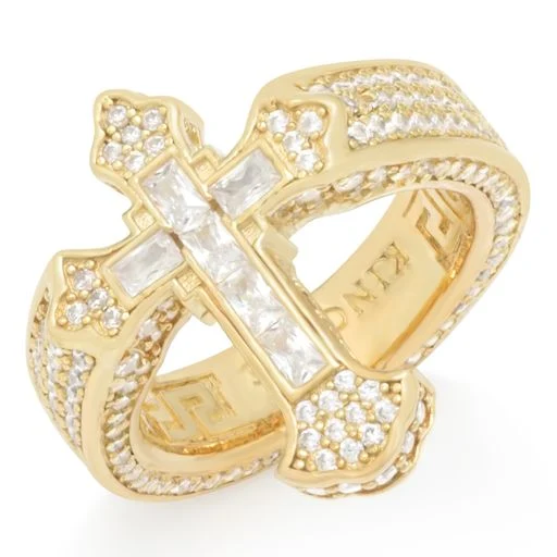 Fleur de Lis Kors-ring