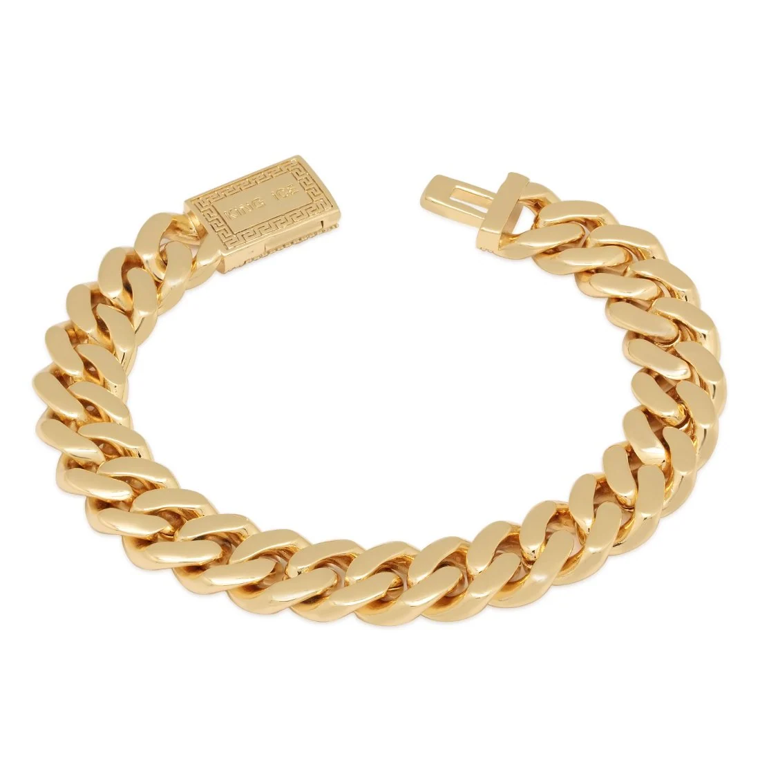 Pulsera de eslabones cubanos Miami iced de 12mm
