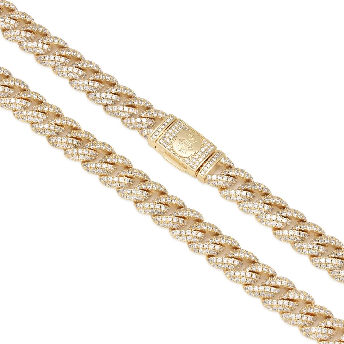 10mm Iced Miami Cuban Link-ketting