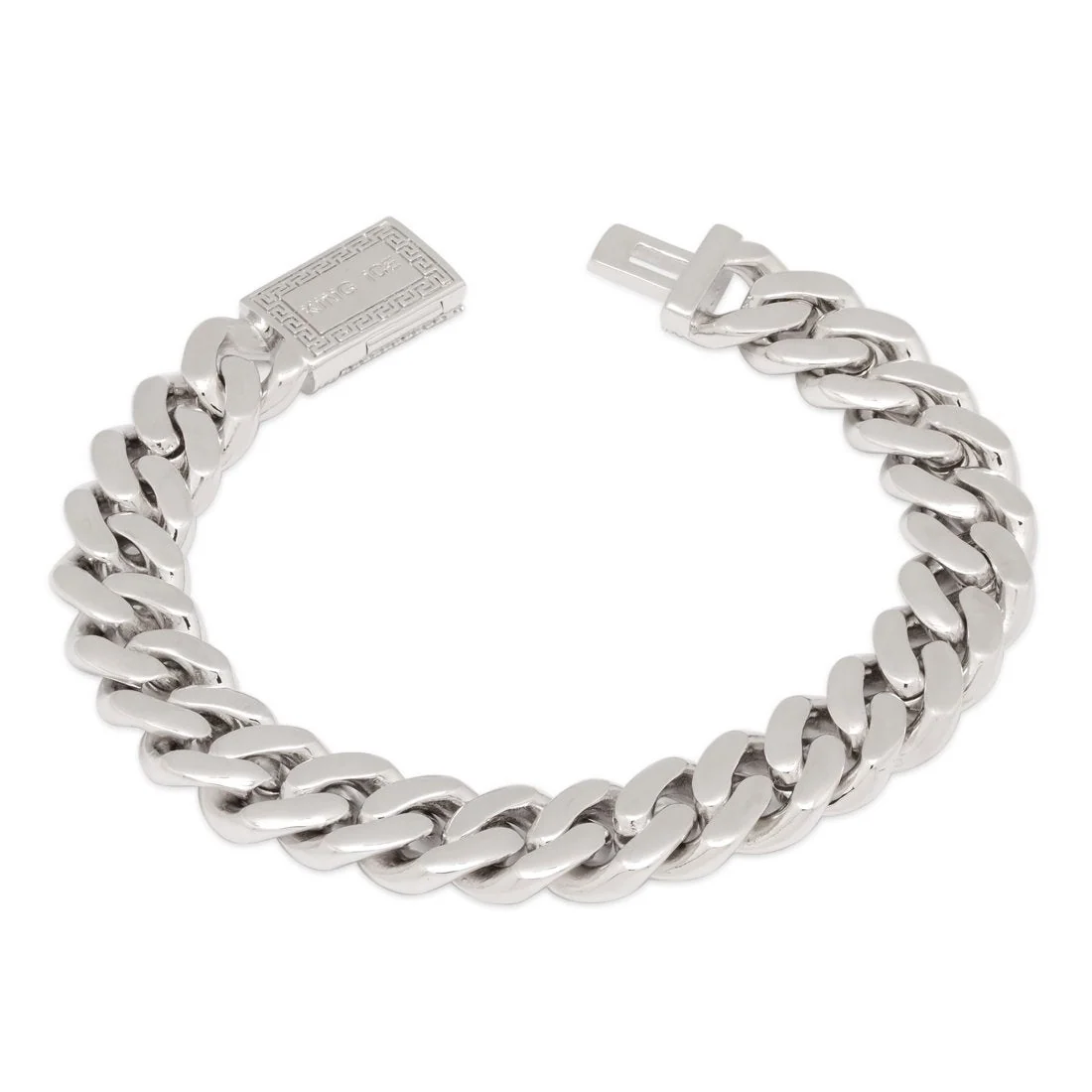 Pulsera de eslabones cubanos Miami iced de 12mm