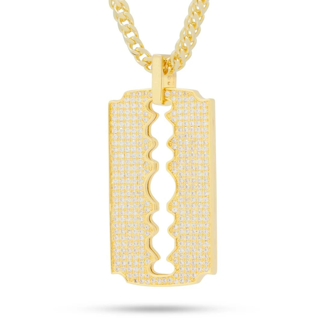 Halsband med dubbelkantsrakblad