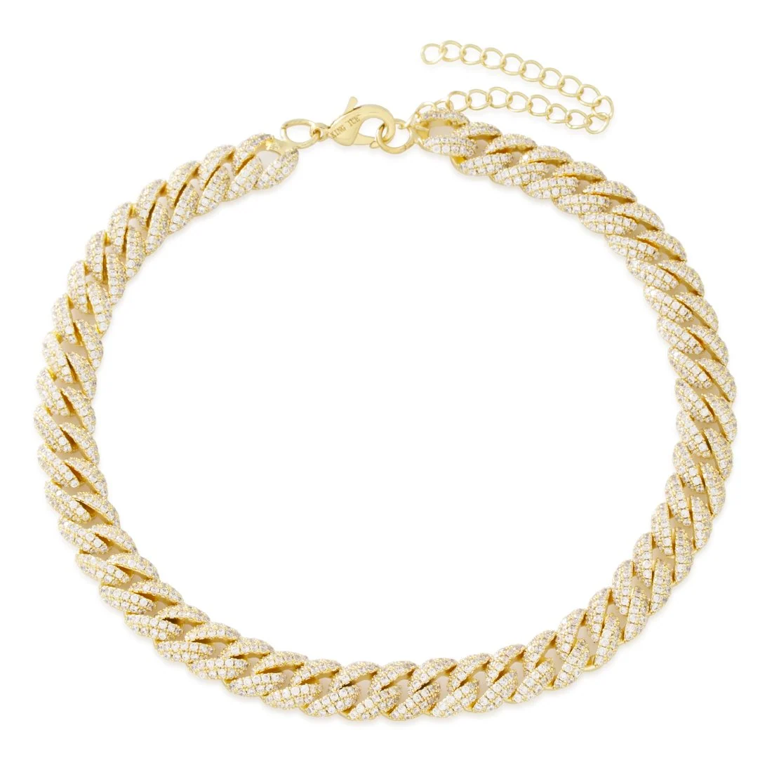 Collana choker Miami Cuban Link Iced 10mm