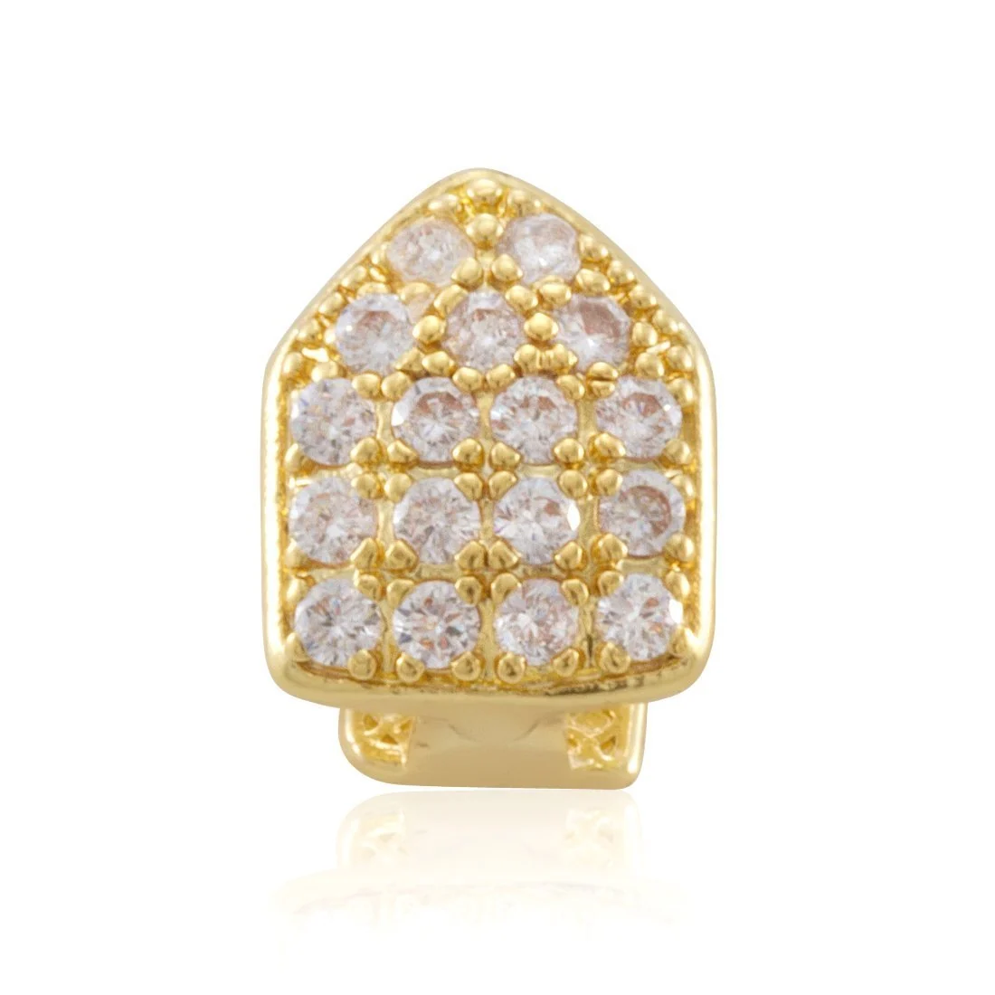 Iced Single-Tooth Cap Grillz