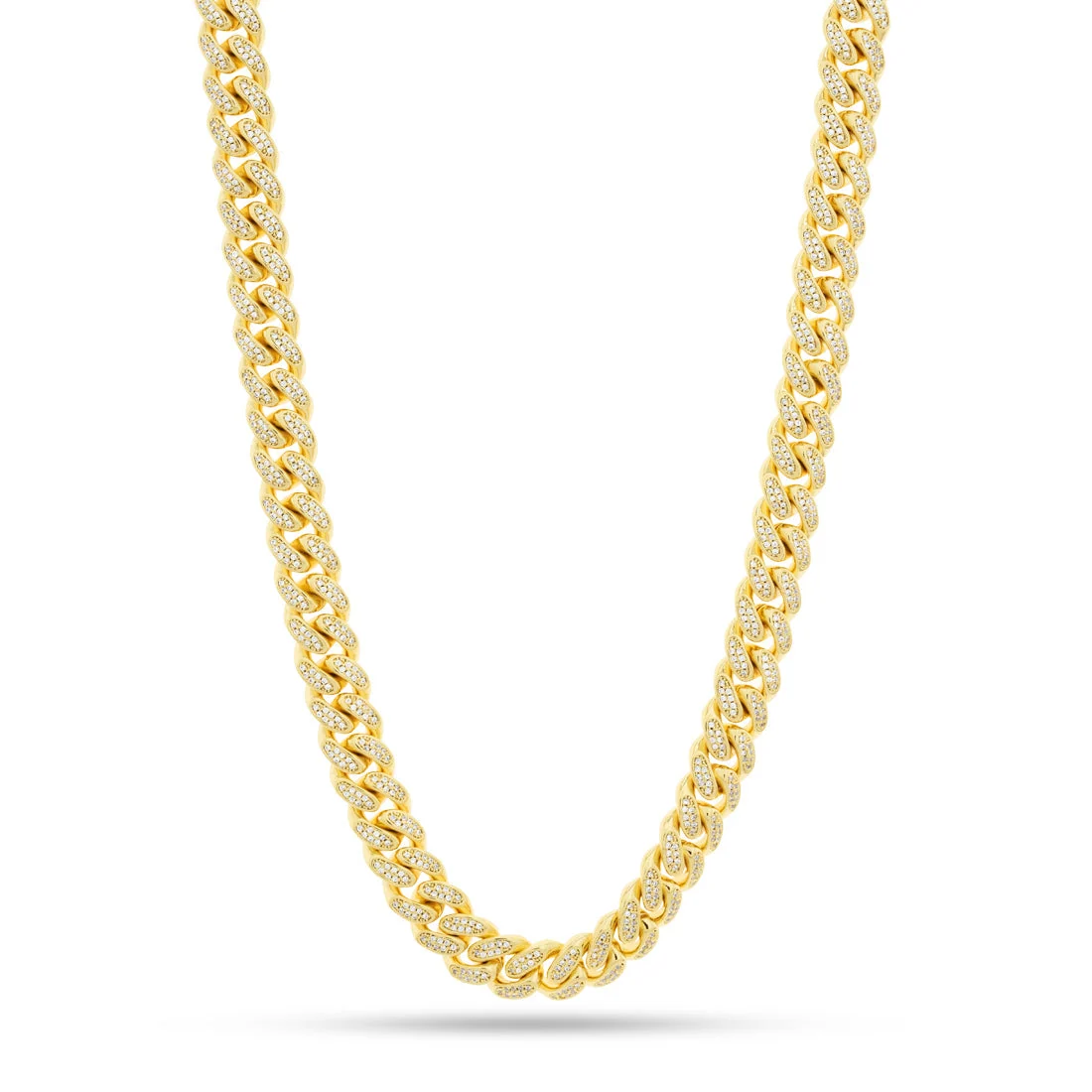 12mm Iced Miami Cuban Link-kæde