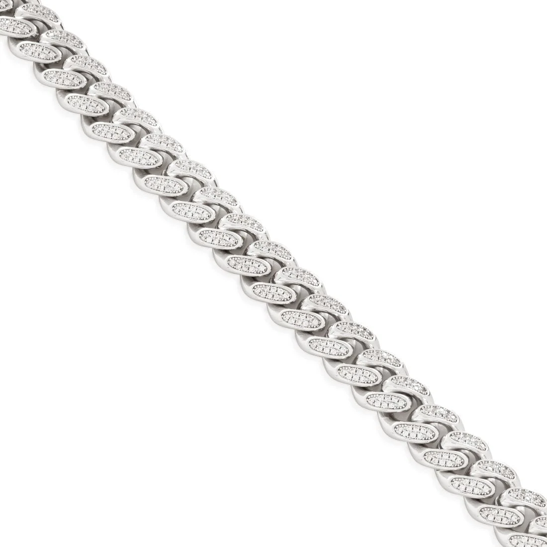 Collana choker Miami Cuban Link Iced 12mm
