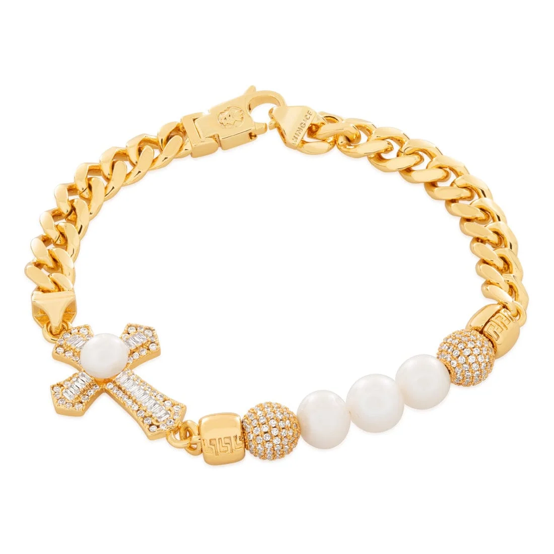 Pearl of Wisdom Cross Bileklik