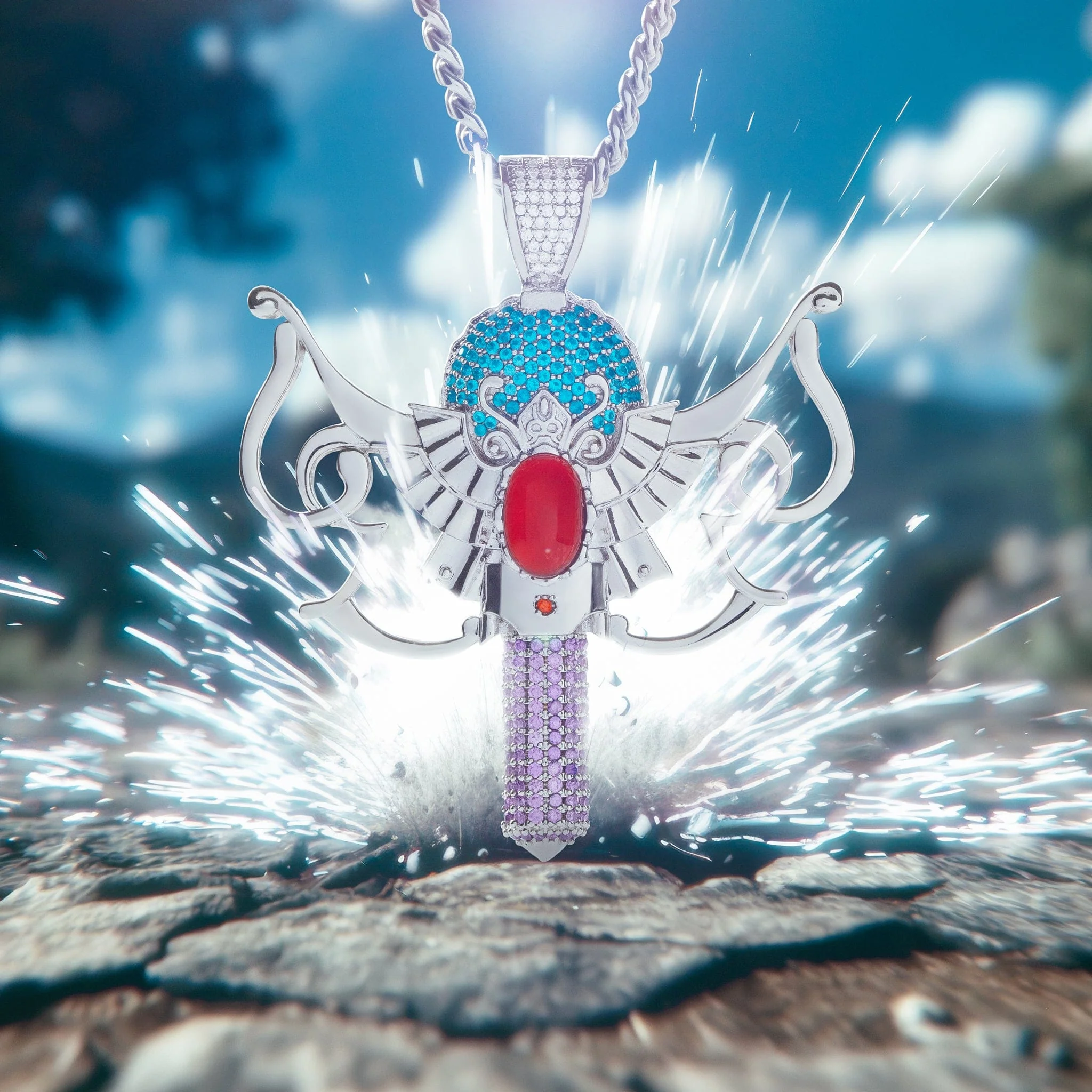 Yu-Gi-Oh! x King Ice - Monster Reborn Kolye