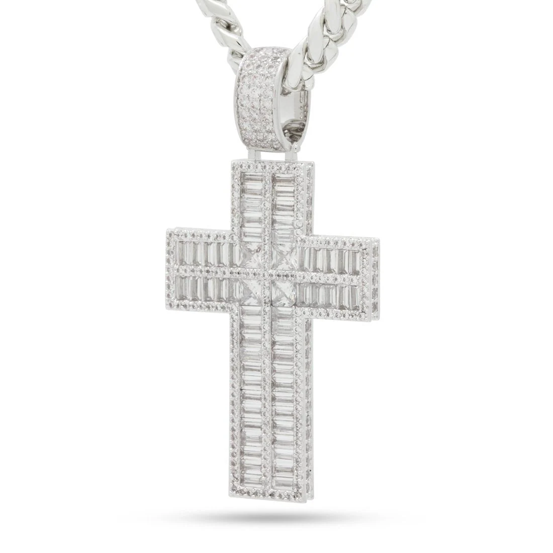 Naszyjnik Baguette Cut Cross