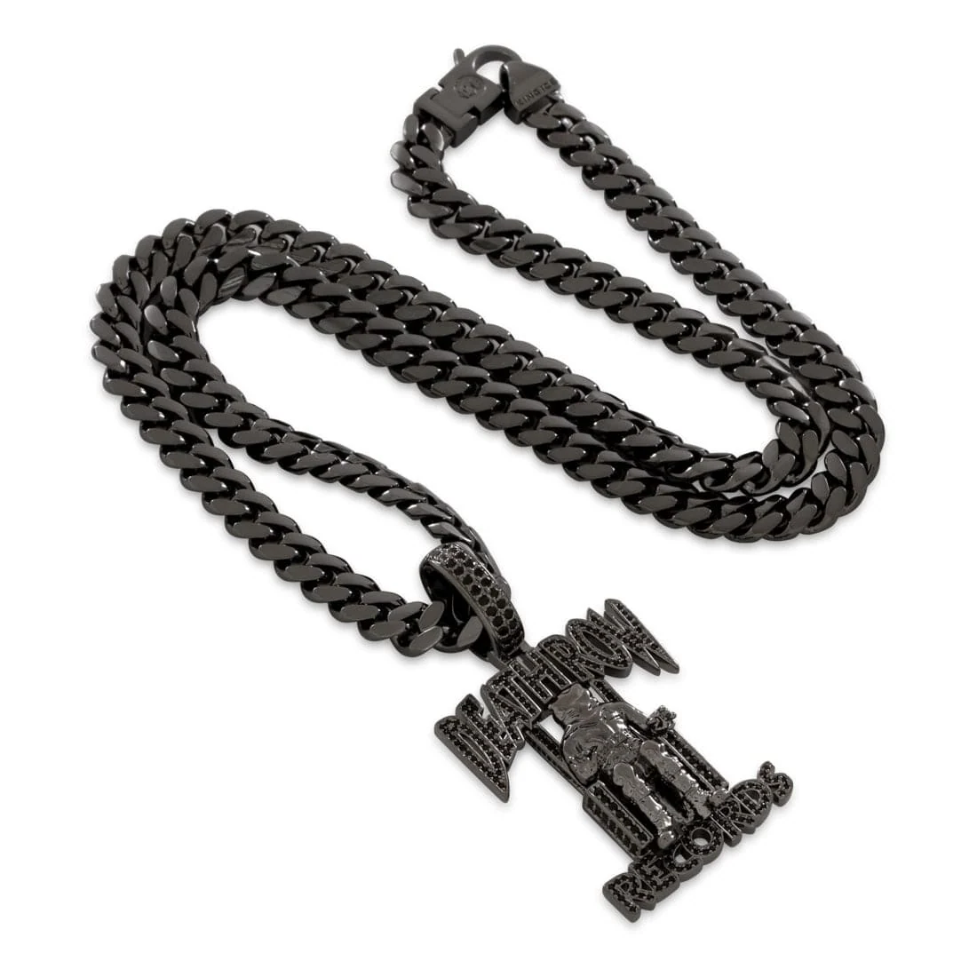Death Row Records x King Ice - Solid Gold Iced Logo Necklace