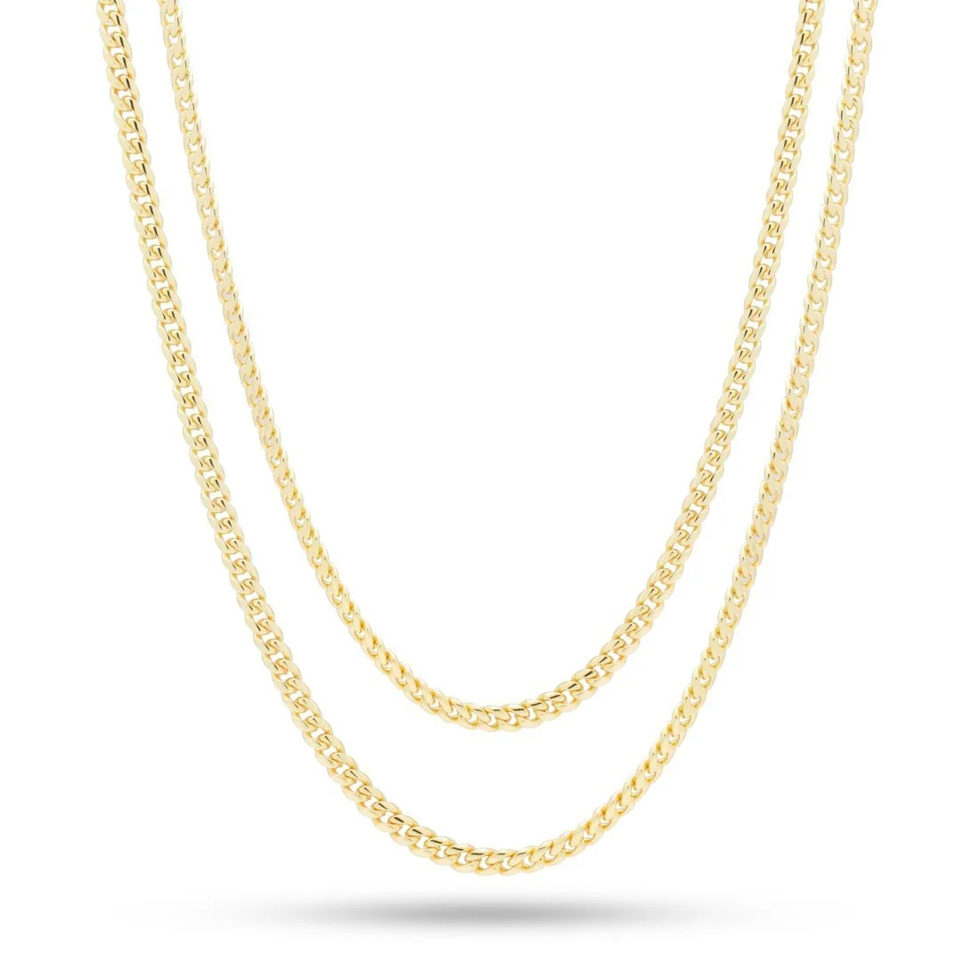 3mm Miami Cuban Link Zincir Choker Seti