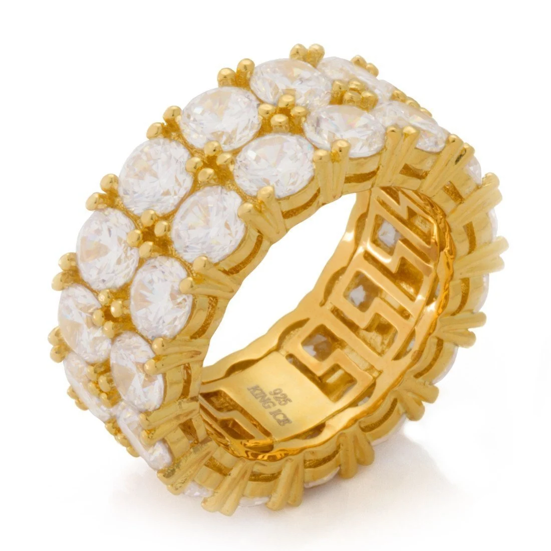 Dobbelt-rækket Brilliant-Cut-ring