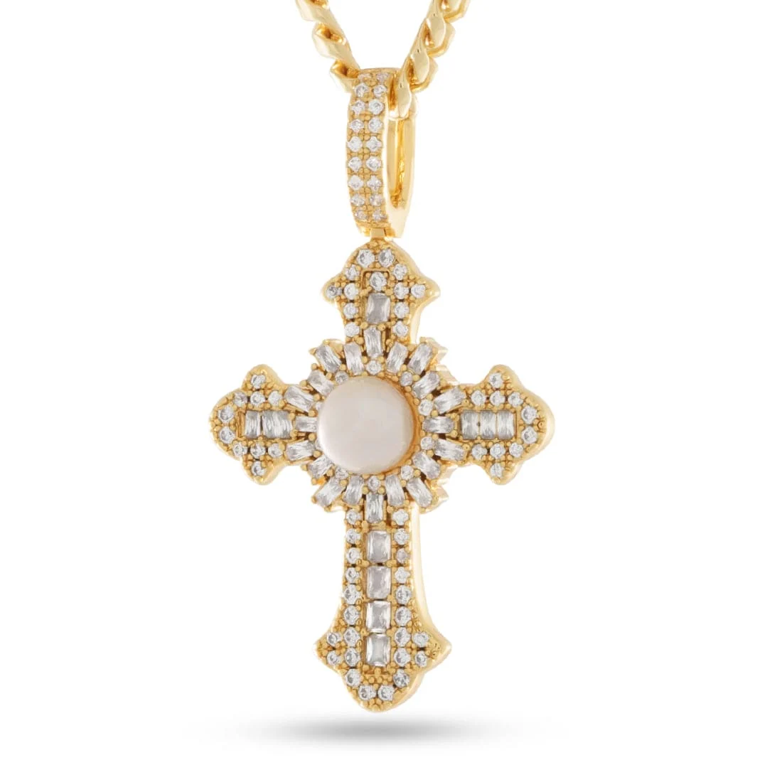 Colar Cruz Pearl of Wisdom