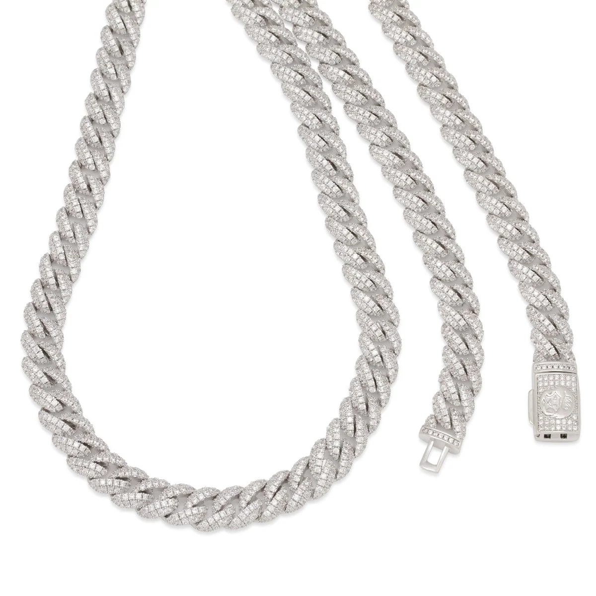 10mm Iced Miami Cuban Link-ketting