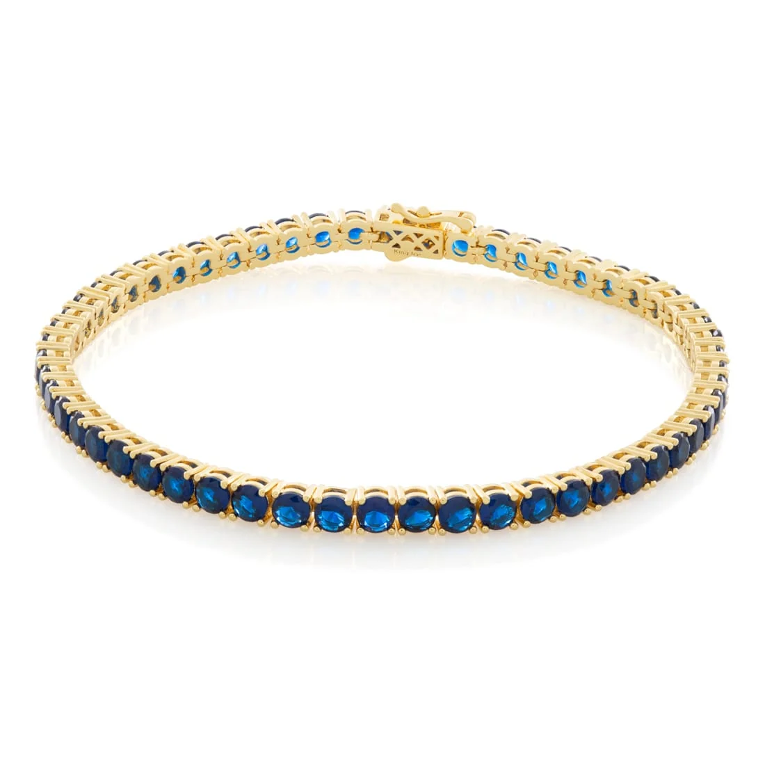 Bracciale tennis 4mm zaffiro