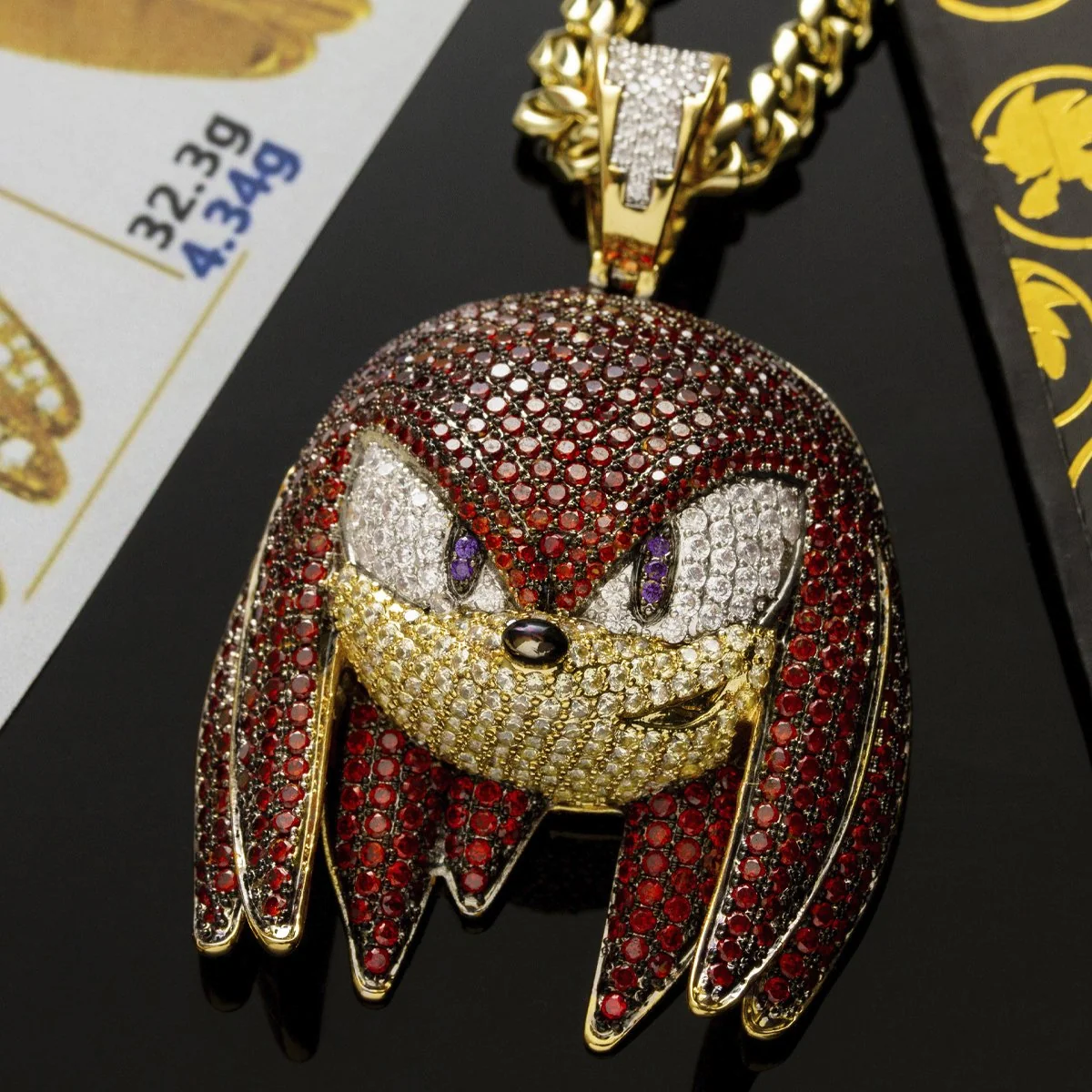 Sonic the Hedgehog x King Ice - Knuckles Halskæde FORUDBESTILLING